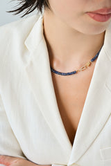 Joy 樂 Hooked Kyanite Beaded Necklace