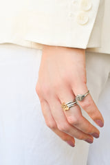 Love 愛 Trio Stacked Rings