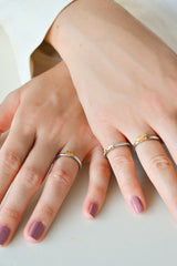 Love 愛 Trio Stacked Rings