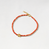 Joy 樂 Coral Bead Bracelet