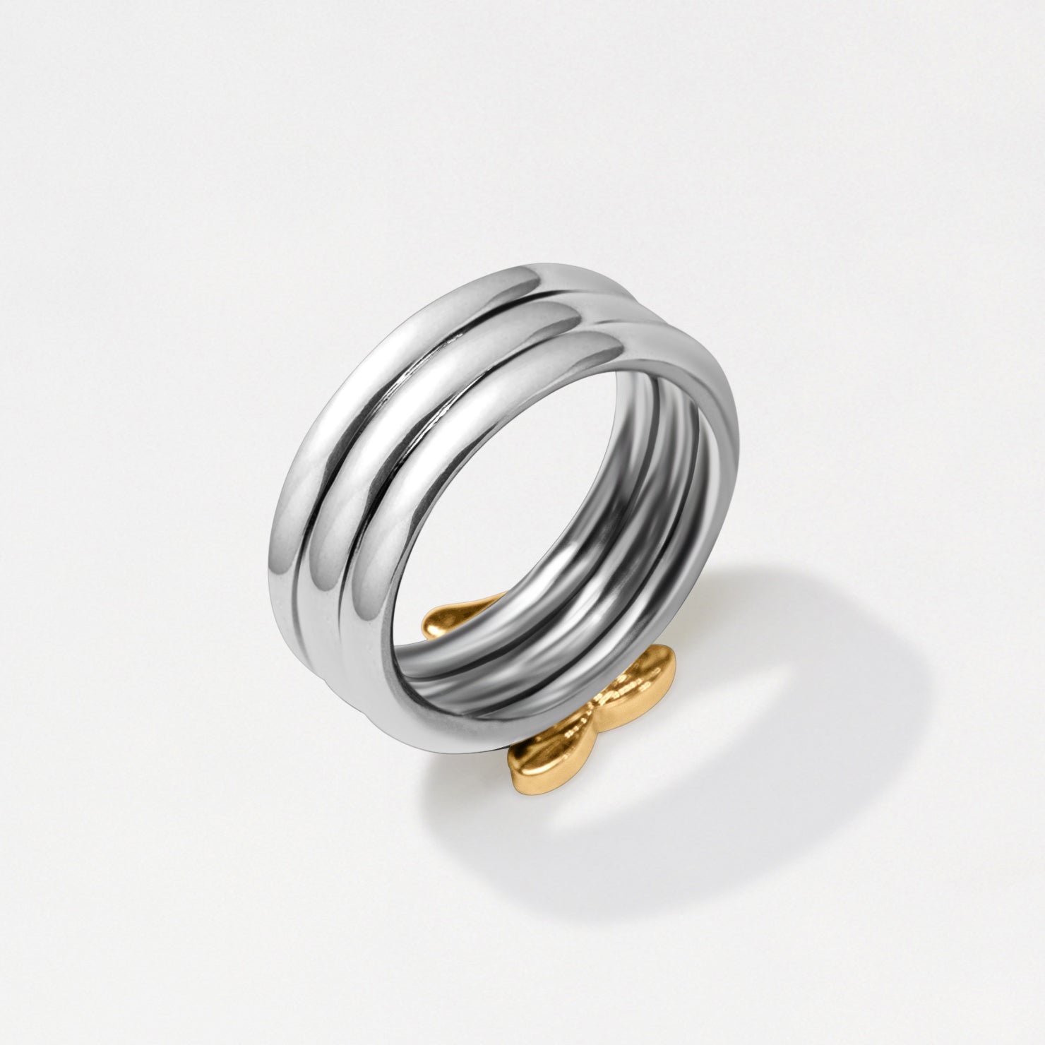 Love Trio Stacked Rings