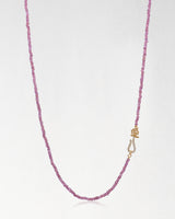 Love 愛 Hooked Garnet Beaded Necklace
