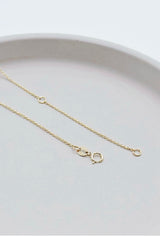 18k yellow gold chain with spring ring clasp