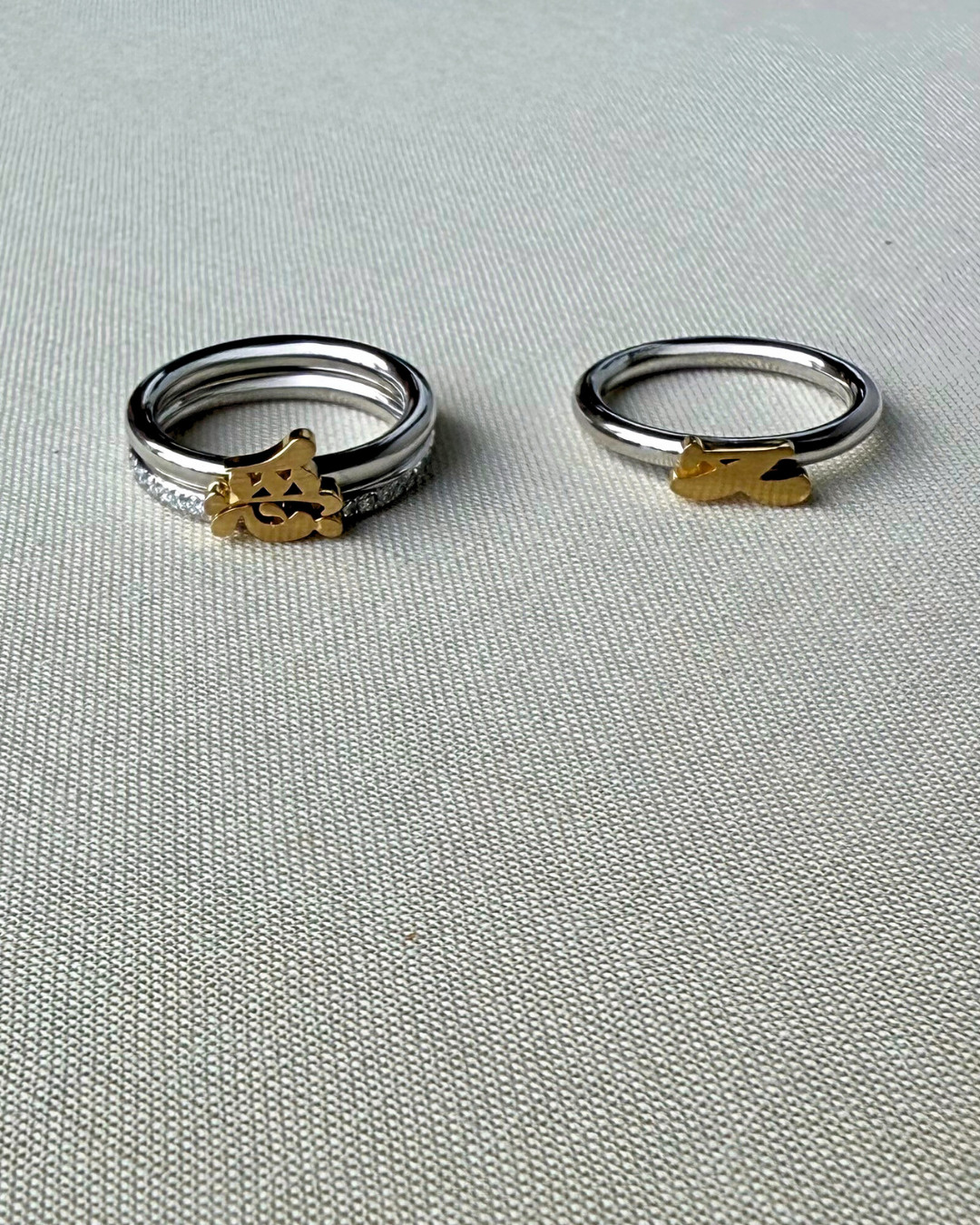 Love Trio Stacked Rings