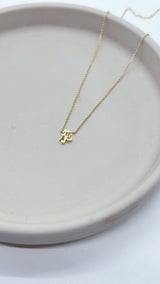 18k yellow gold necklace chinese character jewelry year of the dragon